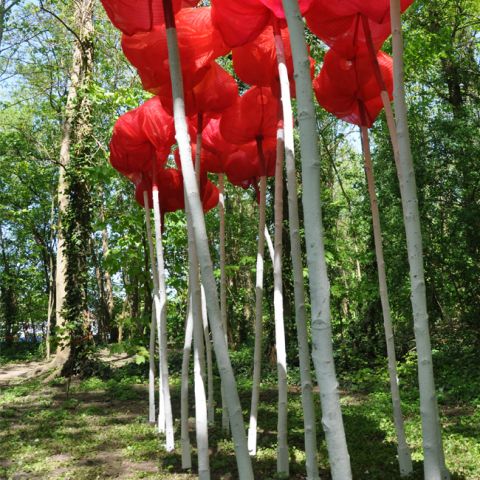 le parc de loisirs et de sculptures_Sculptures en l&#039;île