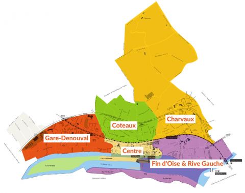 Carte des conseils de quartier à Andrésy